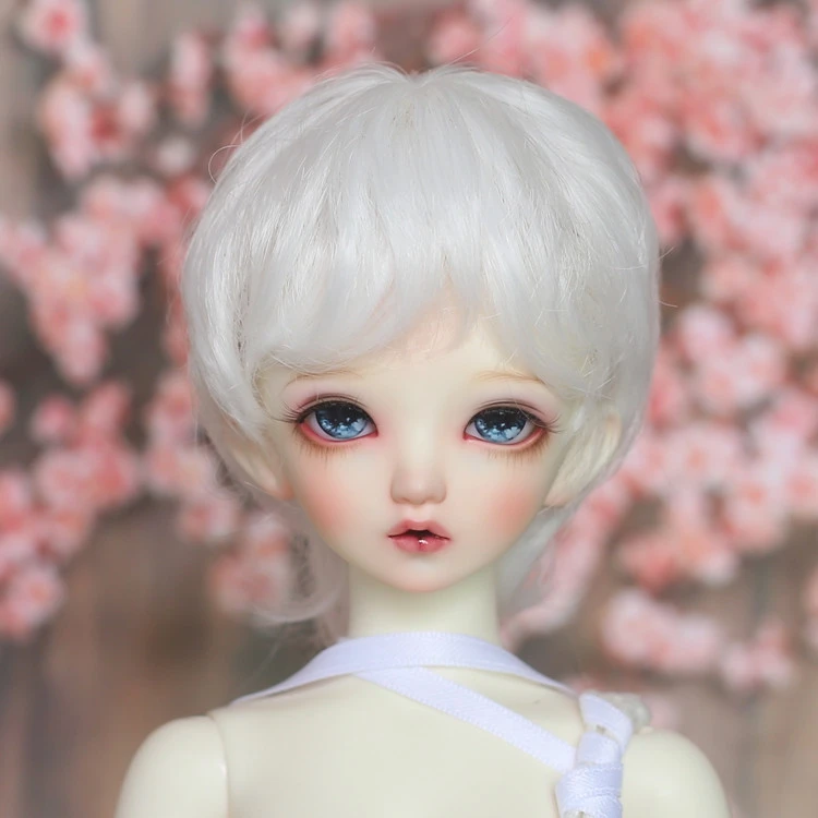 New 1/3 1/4 1/6 SD DD BJD Doll wig hair High temperature Blonde white black short hair fiber Doll Wig for Dolls Accessories