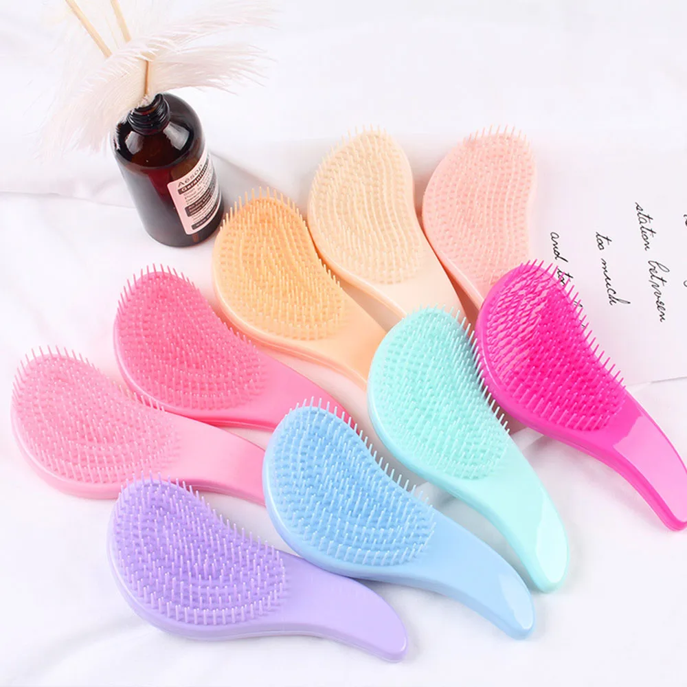 1pcs Hot Magic Handle Comb Anti static Massage Hair Brush Detangle Shower Massage Hairbrush Comb Salon Hair Styling Tool