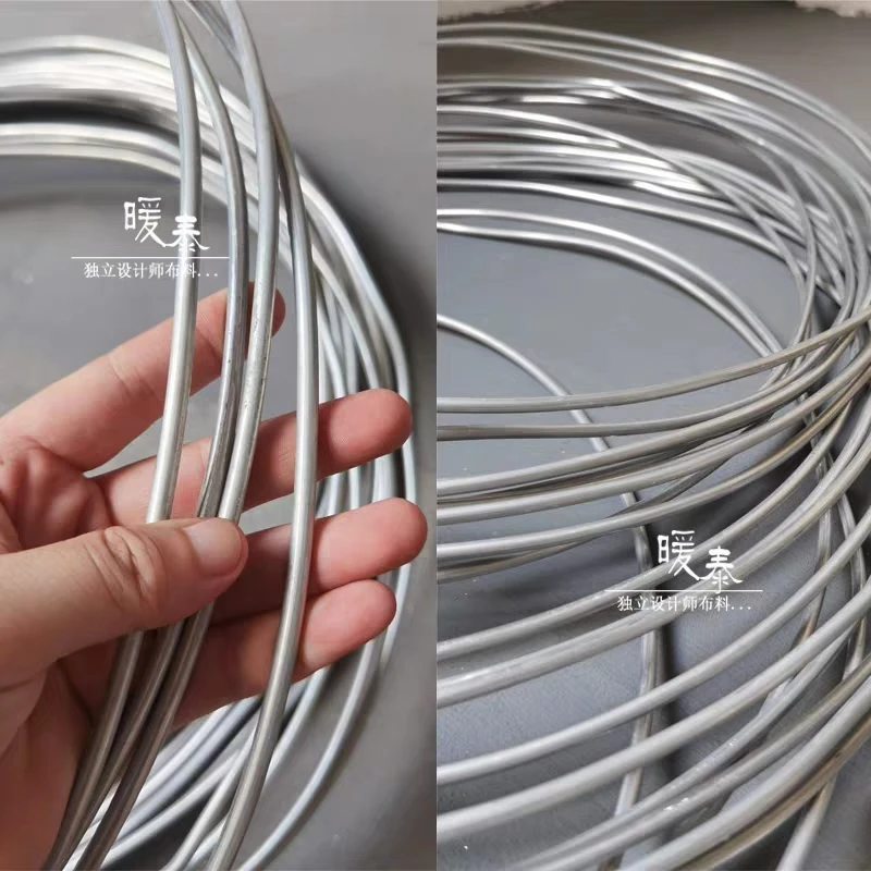 

5.28mm Silver Aluminum Wire Metal Designer Accessories DIY Modeling Contour Flowers Arts Handmade Decor