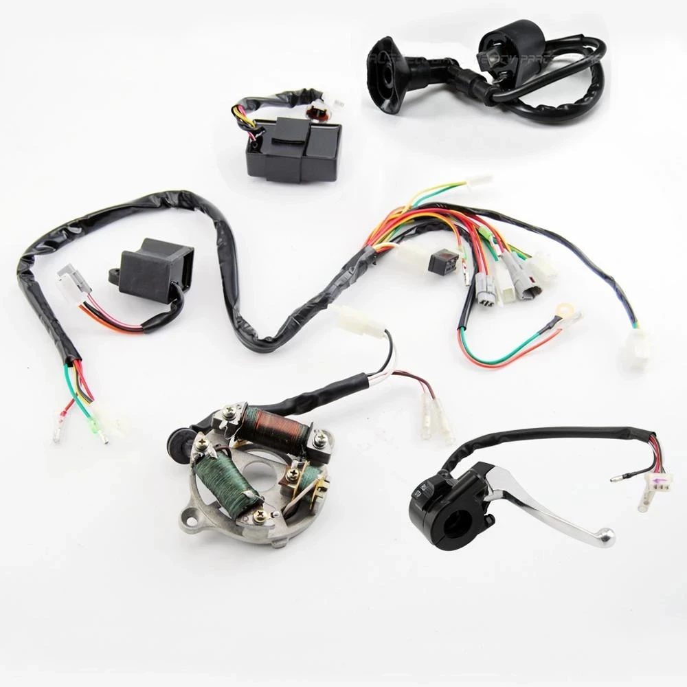 

PW50 CDI Unit Magneto Stator WIRE WIRING HARNESS Loom Ignition Switch ASSEMBLY for YAMAHA PW50 REPLACEMENT AFTERMARKET Parts