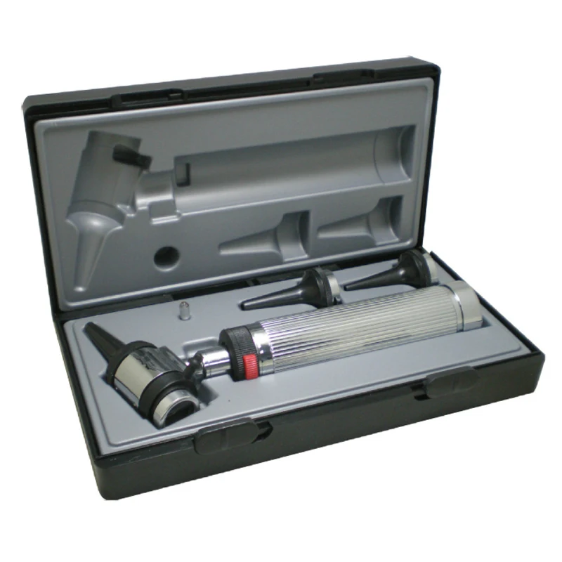 

Exquisite professional otoscope set 3 sizes speculum 1 spare bulb