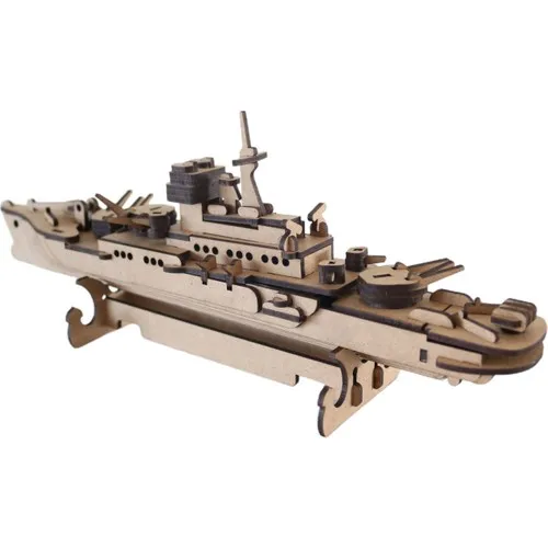 3D Exhibition 3D Wooden Puzzle Warship 123 Parts