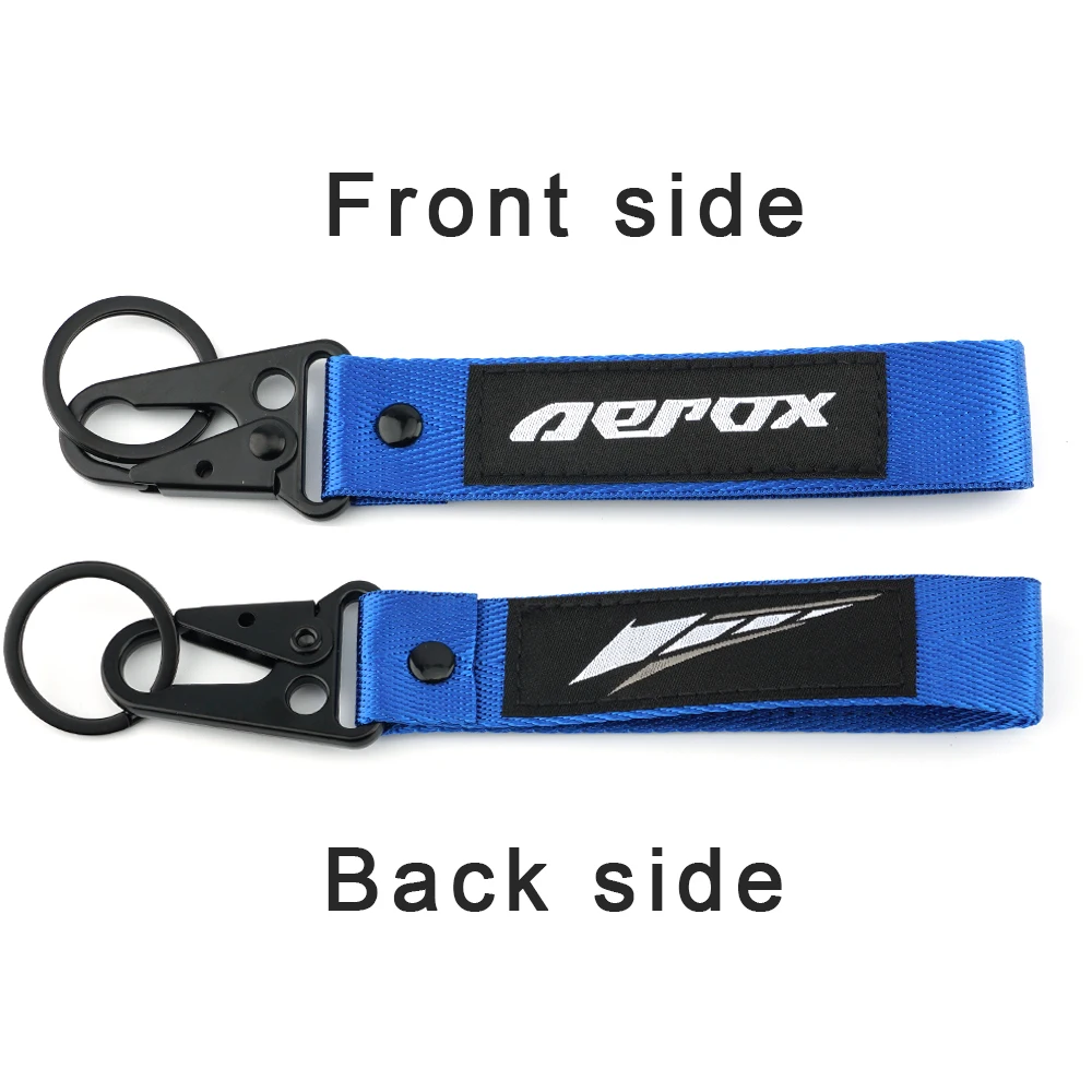 Newest 3D Embroidery Keychain Accessories For Yamaha Aerox155 Aerox Nvx 155 Nvx155 All Yaers Motorcycle Keyring Key Chain Ring