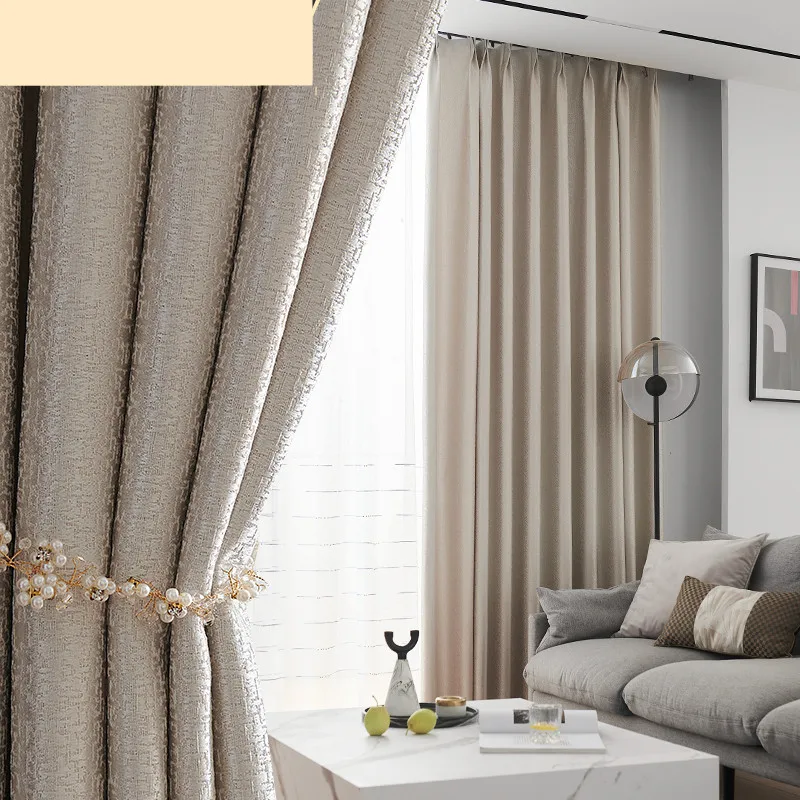 

Custom curtain Nordic Simplicity modern multicolour Texture shading bedroom livingroom window thick blackout curtain M1030