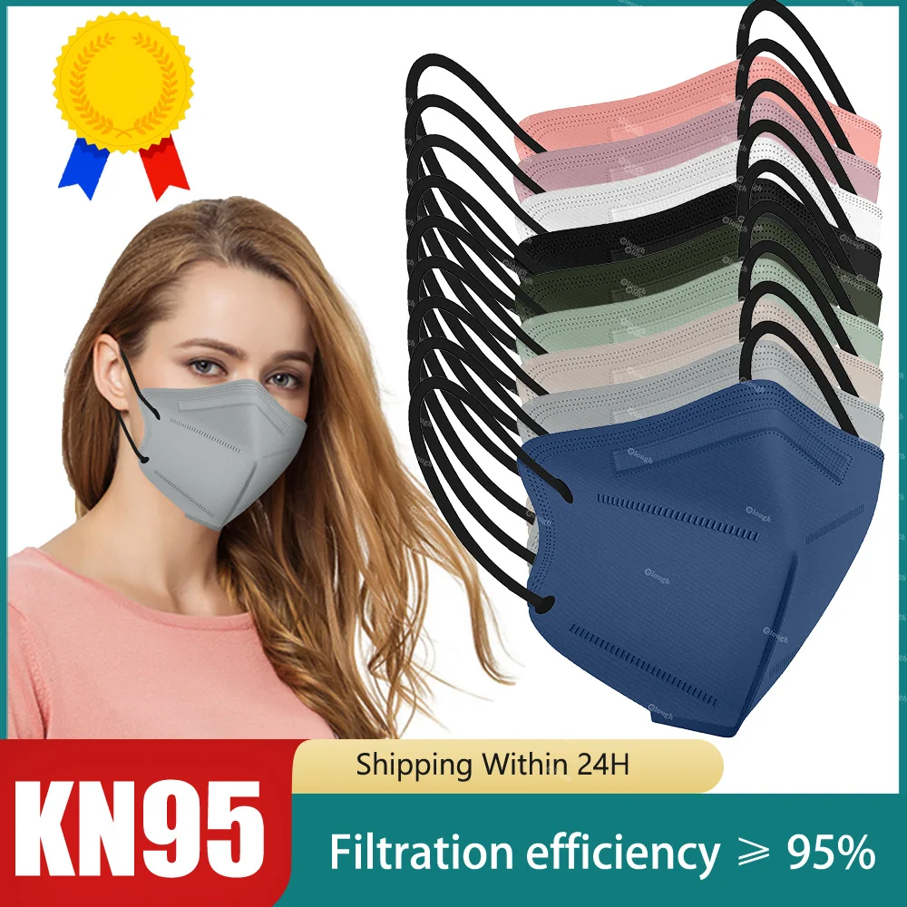 KN95 Mask Security Protection masque kn 95 (10-100PCS) ffp2Mask Safety Face Mask kn95 mascarilla Dustproof Reusable FFP2 FFP3