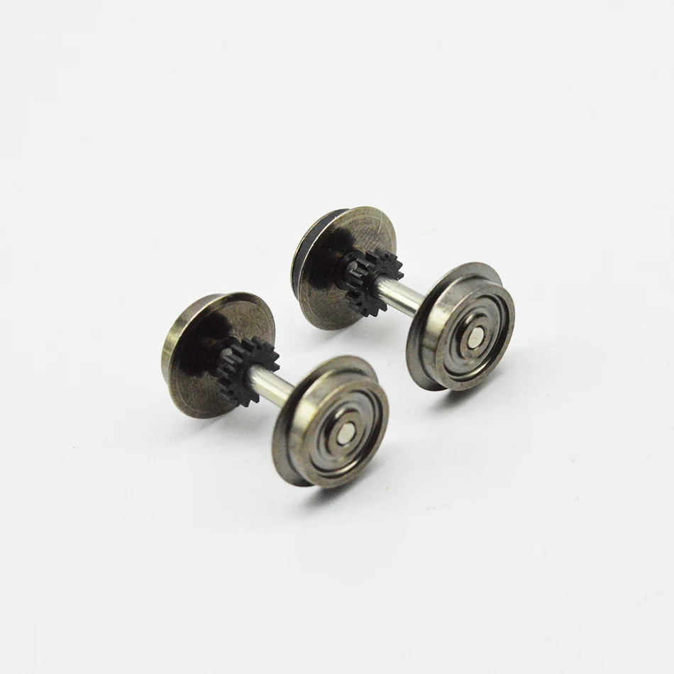 1:87 HO Scale Metal Wheels for Model Train DC Wheels Railway Modeling layout Railroad Scenery Accessories Toys Landscape Diorama