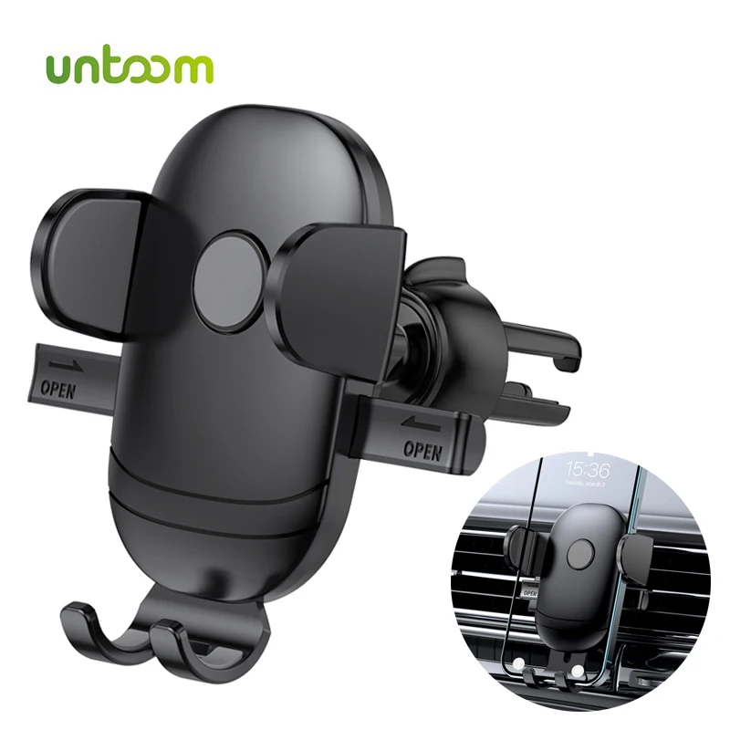 Untoom Car Phone Holder Mount Car Air Vent Mobile Phone Stand for iPhone 12 13 Pro Max Xiaomi Samsung Car Smartphone GPS Support