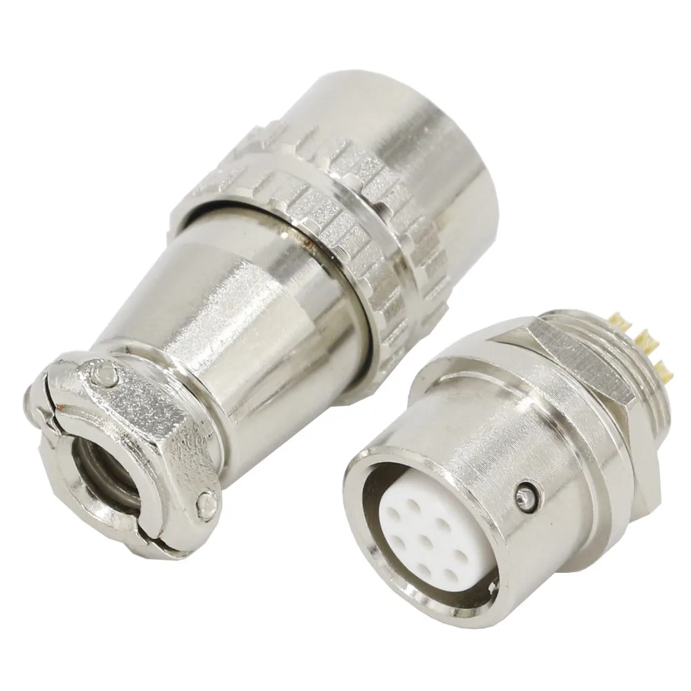 5 Sets 12mm Reverse XS12-2.3.4.5.6.7.8 Screw Aviation Connector Plug,XS12J2Y,XS12K2P,The aviation plug Cable connectors