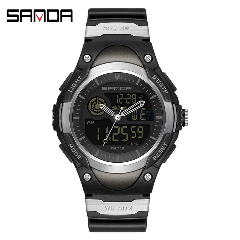 Reloj Hombre Men Watches Luxury Brand Electronic Clock Dual Time Digital Quartz Wristwatch Man Waterproof Sport Watch Men