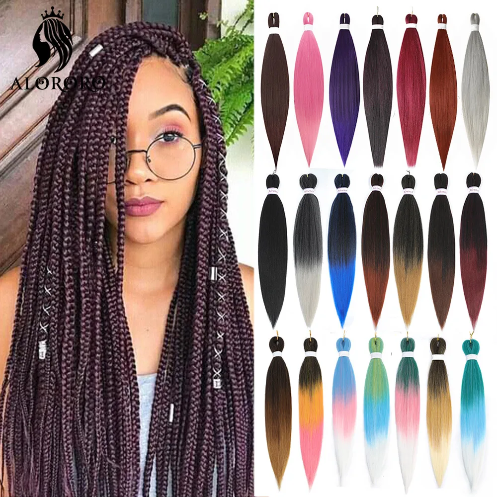 20/26/30 Inch Long Jumbo Braiding Hair Synthetic Hair Extensions Yaki Straight Crochet Twist DIY Hair for Braids