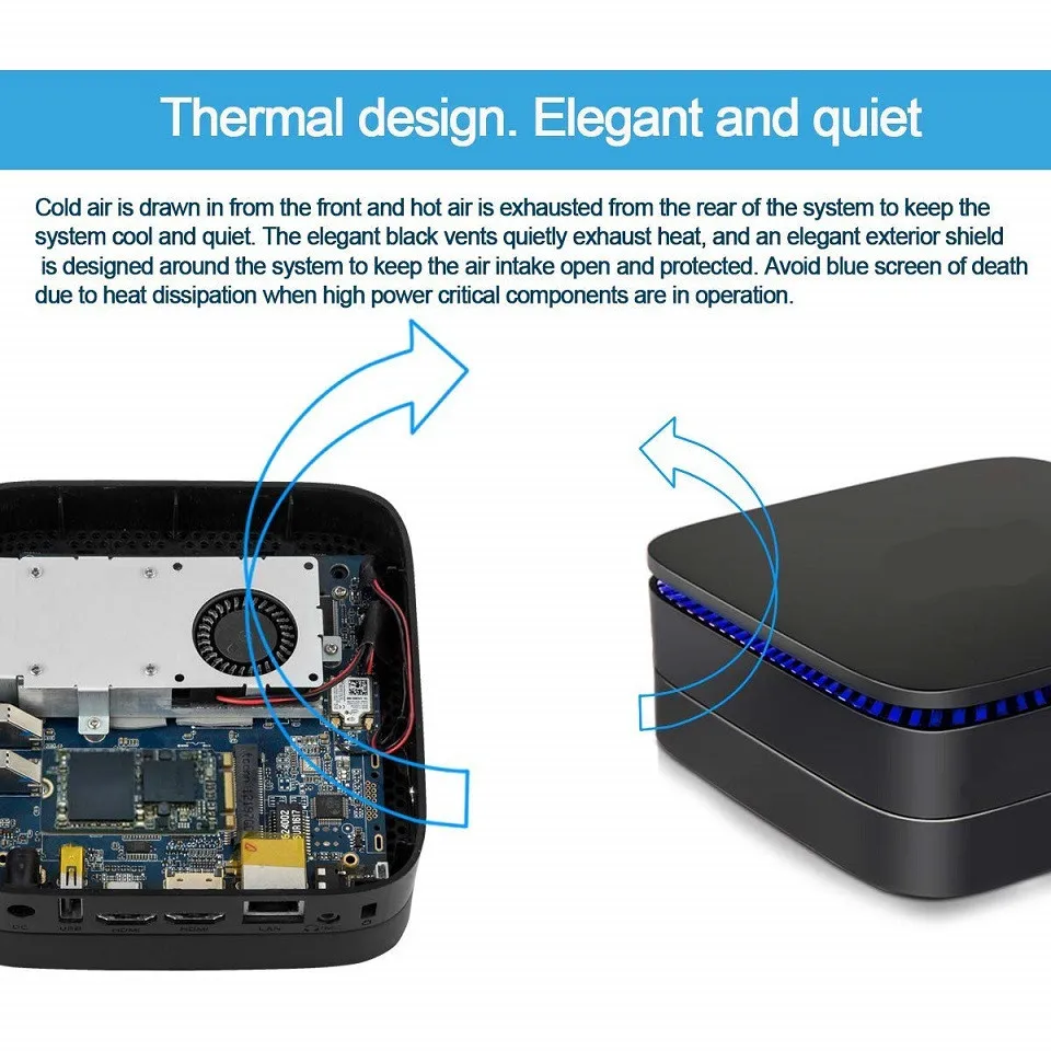 Mini PC de escritorio AK1, 4G + 32G, Wins10, Intel J3455/J3355/N4205, 2,5 Gwifi/BT, montaje Vesa