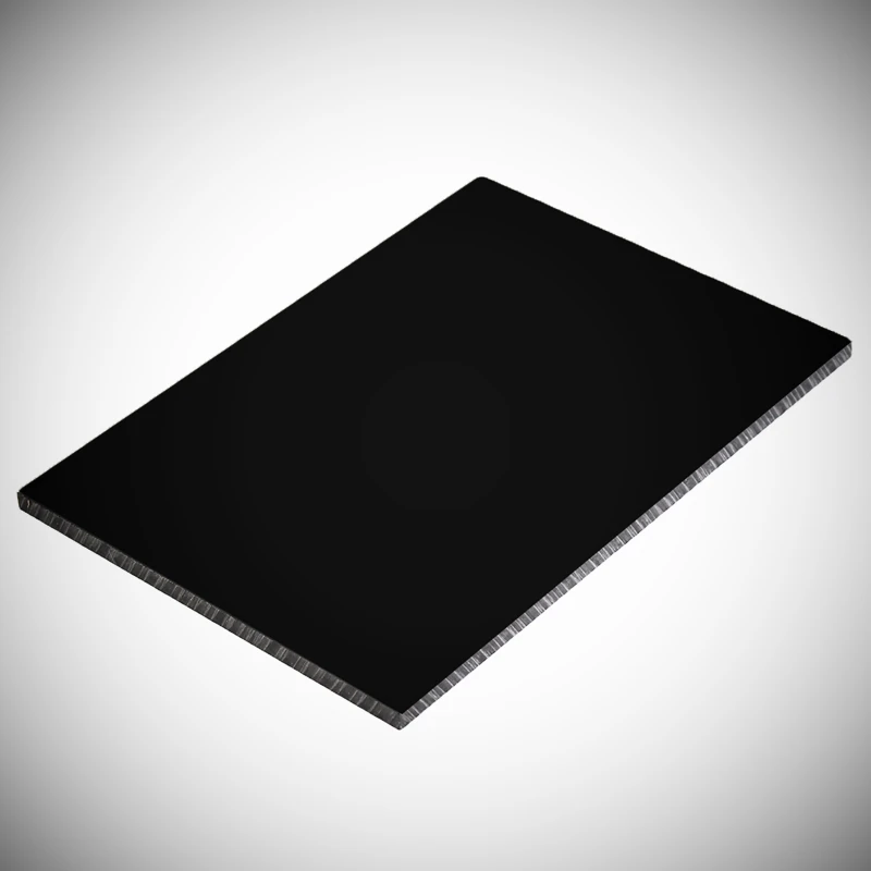 Glossy Pure Black Plexiglass Plastic Sheet Acrylic Board Organic Glass Polymethyl Methacrylate 1mm 3mm 8mm Thickness 200*200mm