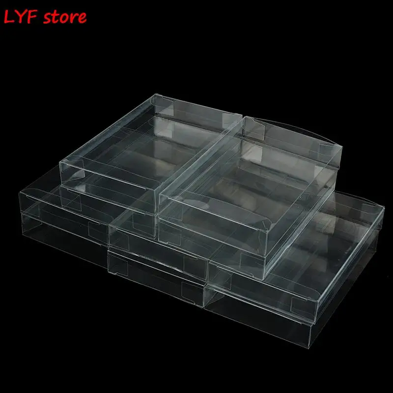 10Pcs/lot New Clear PET Plastic Box Protector Case Sleeves Cover For SNES N64 CIB Boxed Games Cartridge Box 13.6*8.8*2.2cm