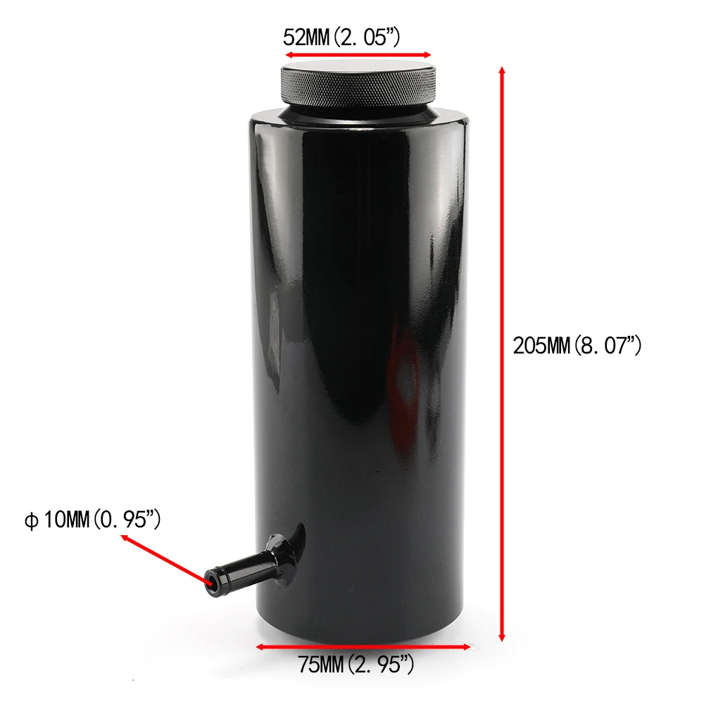 ポータブルラジエーター,冷却タンク,抽出ツール,800ml,タンク,空のタンク,オーバーフロー,アルミニウム,車のスタイリング