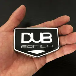 3D DUB Edition Car Trunk Rear Fender Side Emblem Badge Decal Sticker Universal