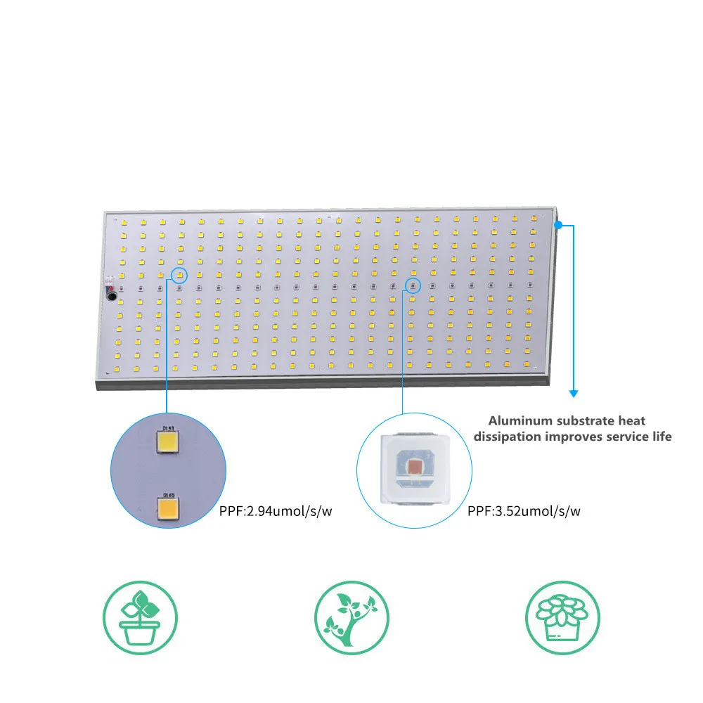 1000W 1200W led quantum growth board 264/312pcs chip Power drive 3500K+4500K+660NM full spectrum for indoor tent plant