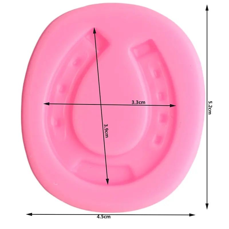 3D Horseshoe Silicone Molds Chocolate Fondant Mould Sugarcraft Cake Decorating Tools Cupcake Topper Candy Resin Clay Moulds