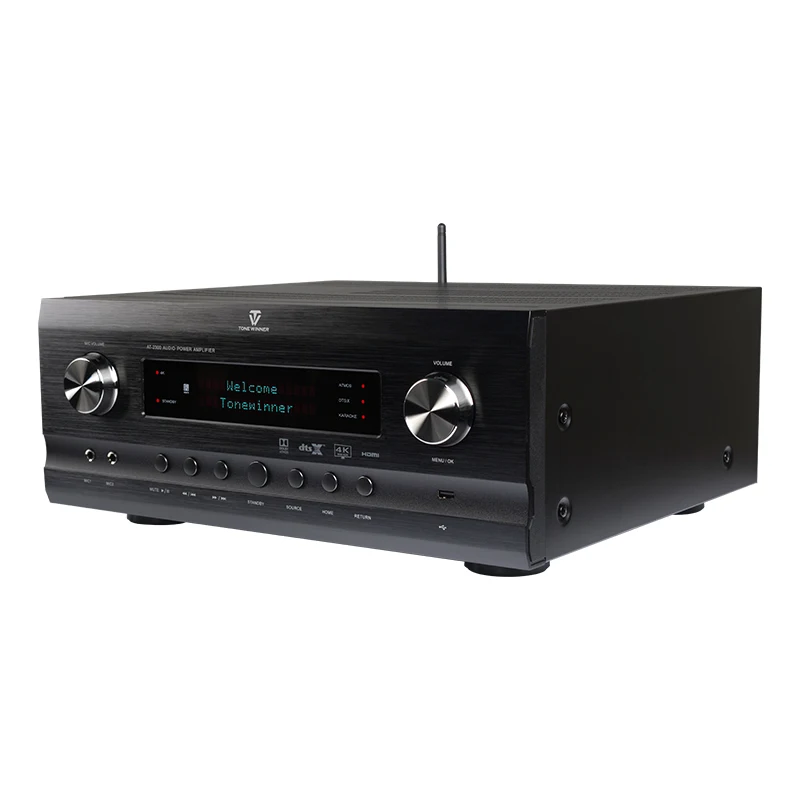 

The Latest Winner AT-2300 Home Amplifier 5.1.2 Dolby Atmos Amplifier High Power K Song Amplifier 150W+150W