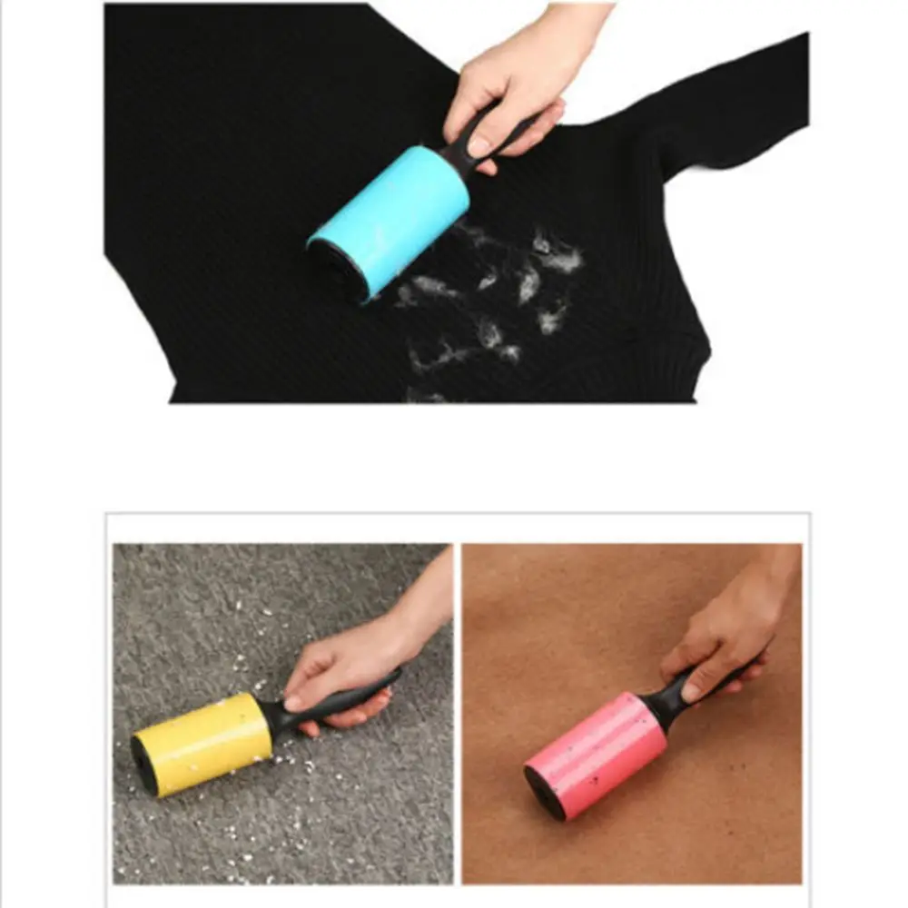 1 PC Reusable Washable Lint Roller Sticky Silicone Dust Wiper Household Cleaner Lint Sticking Roller for Clothes Pet Hair Tools