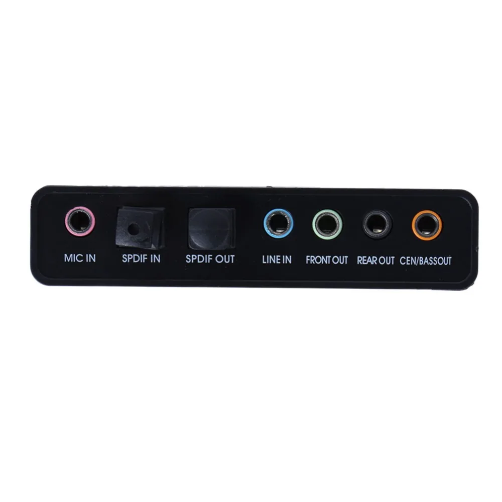 External Sound Card USB 7 Channel 5.1 External Audio Music Sound Card Soundcard For Laptop PC with Driver CD + USB Cabler