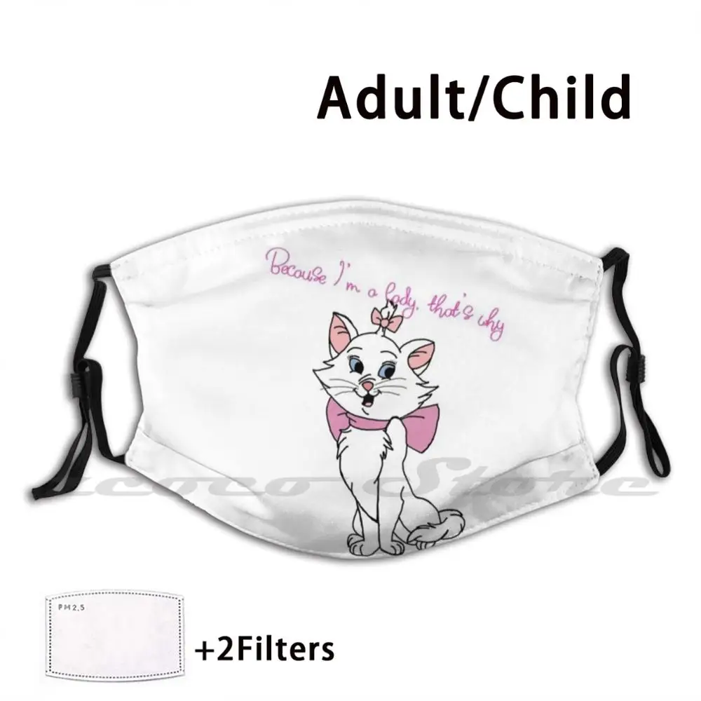 The Aristocats Marie Mask DIY Washable Filter Pm2.5 Mouth Trending The Aristocats Aristocats Marie Aristocats Quote Marie