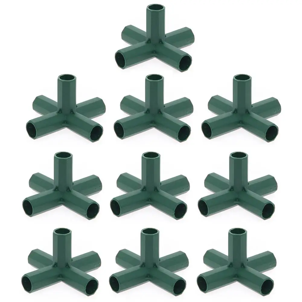 10 Pcs 16MM PVC Fitting 5 Types Stable Support Heavy Duty Greenhouse Frame Building Connecto Greenhouse Frame Connector