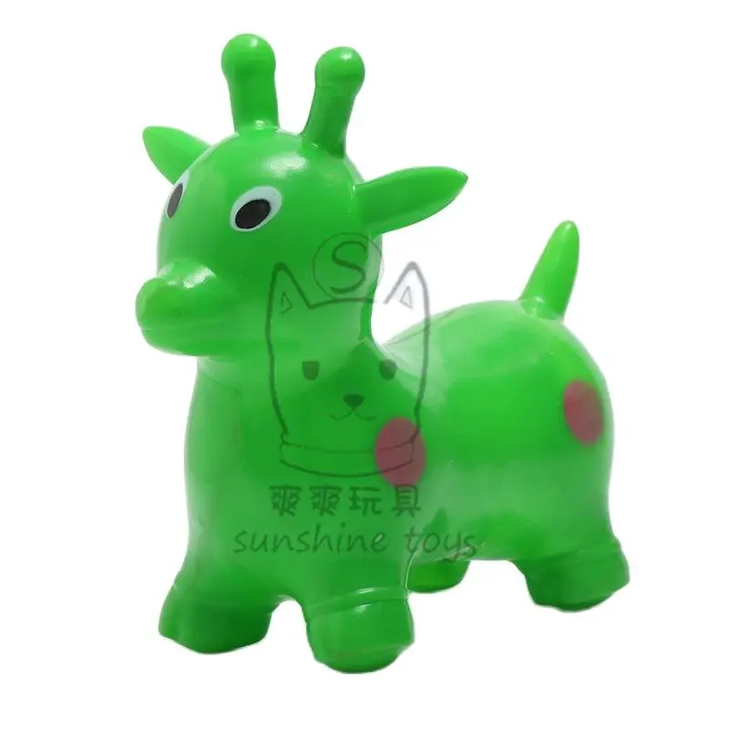 32CM Children Sports Games Ride on Animal Toys Baby Cartoon Inflatable Jumping Horse Bouncy Toys for Kids