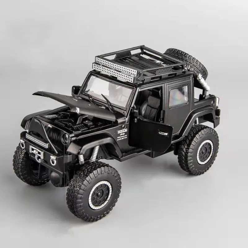 Nuovo prodotto in vendita 1:32 Rubicon off-road in lega di modello, simulazione del metallo di suono e luce tirare indietro giocattolo modello di auto, trasporto libero