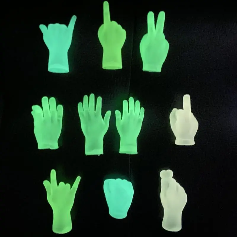 HOT selling Creative Finger Toys Cute Funny  fidget toys Luminous toy Halloween Gift Toys Small Hand Tease the Cat Pet Toy