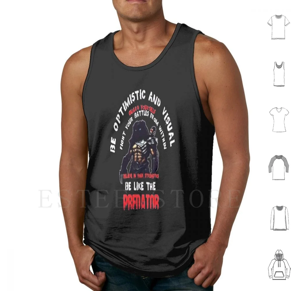 Fight Your Battles From Within Tank Tops Vest Sleeveless 2 Avp Vs Yautja Movie Movies Science Fiction Saying Quote 80s