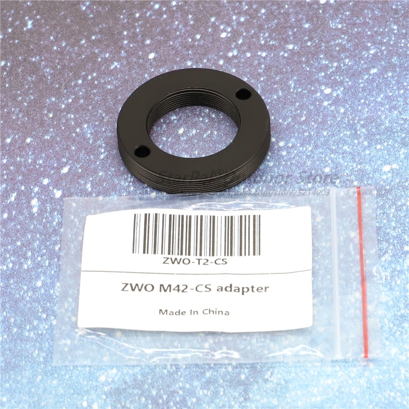 ZWO Thread M42-CS Port Adapter Ring for ASI Camera to CS Lens