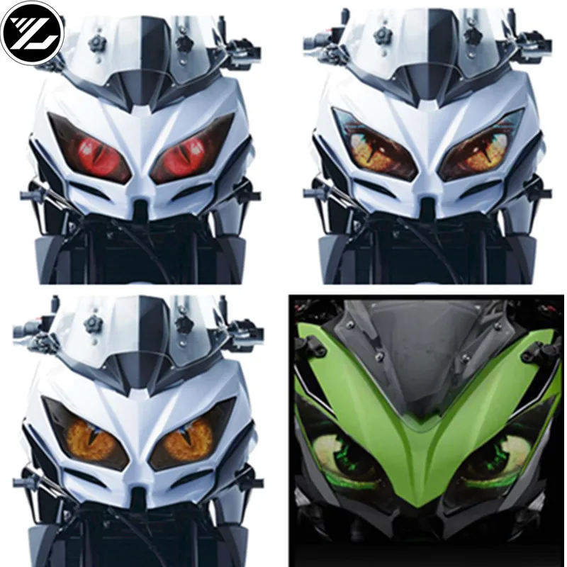 Motorcycle Headlight Protection Sticker Front Fairing Headlight Sticker Guard Sticker for KAWASAKI VERSYS650 2015-209 Ninja650