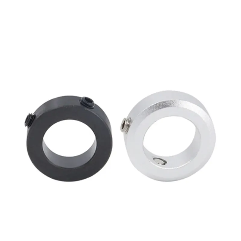 Anillo de retención SOH / SOC 45 #, 10 piezas, acero al carbono/tornillo de aleación de aluminio, anillo espaciador de collar de eje de aluminio