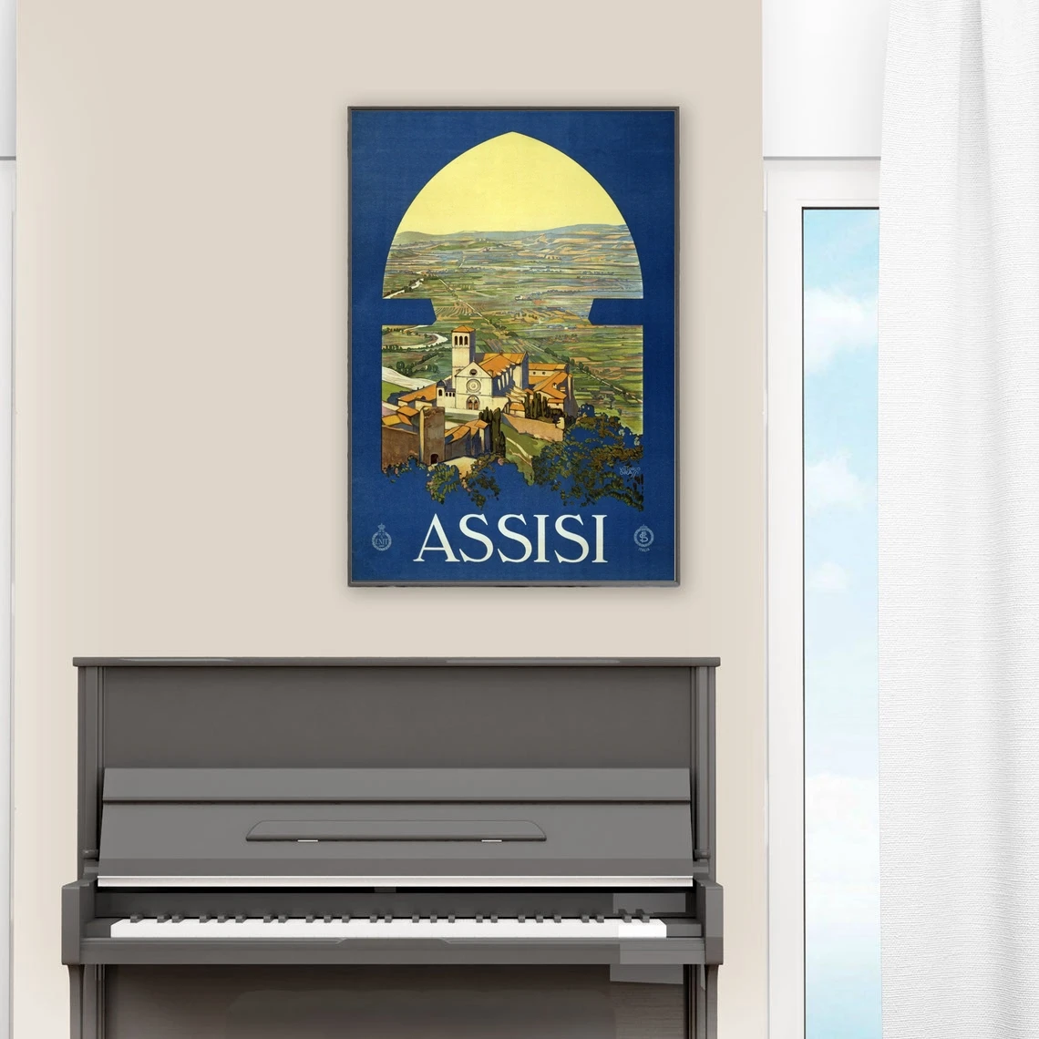 Assisi, travel Poster Canvas Print Wall Painting Home Decoration (No Frame)