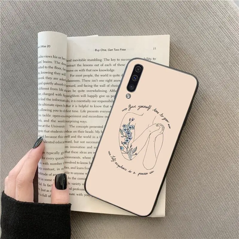 Yinuoda Great Aesthetic Flower art  Phone Case For Samsung Galaxy A7 A50 A70 A40 A20 A30 A8 A6 A8 Plus A9 2018