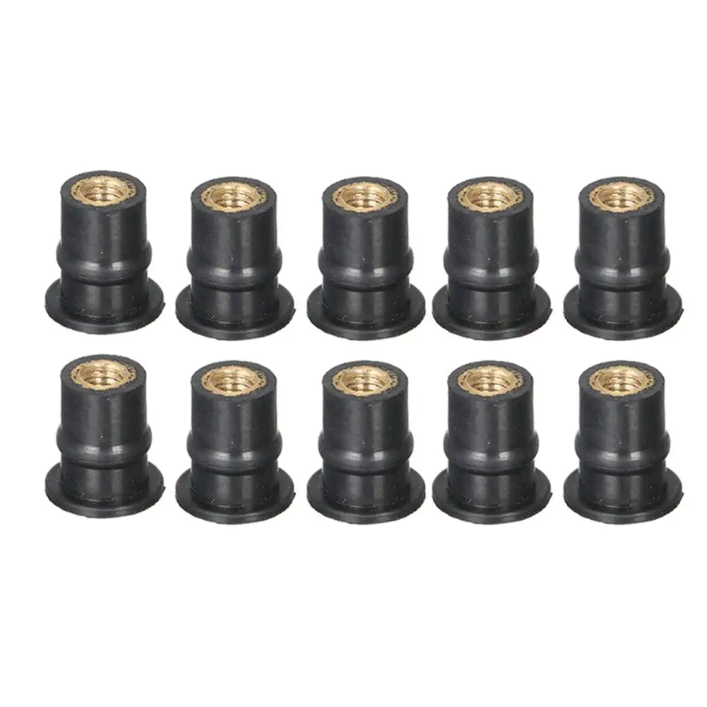 50PCS Motorcycle M4/M5/M6 Well Nuts Windscreen Fairing Well Nuts Brass Nuts Window Moto Accessories