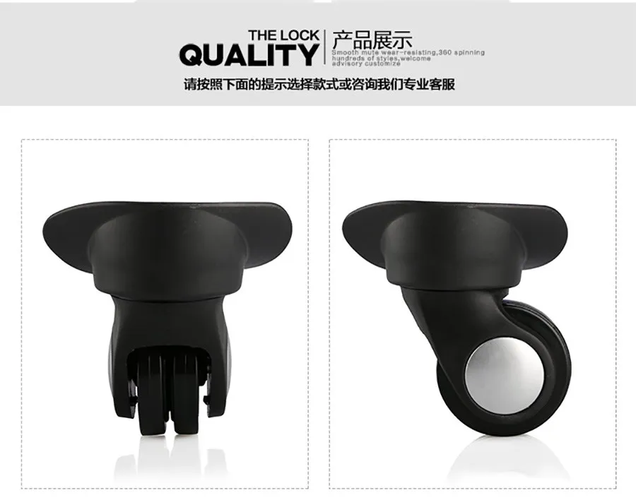 Luggage Wheel Replacement Wheels Suitcase Accessories Universal Casters Rolling Luggage Suitcase Wheeled Accessories Bags Caster
