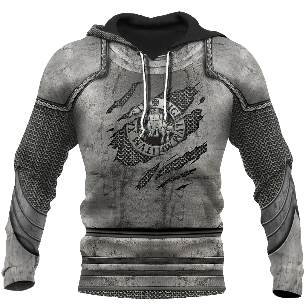 

Knight Templar Armor 3D All Over Printed Hoodie For Men And Women Casual Gothic Streetwear Pullover Casual Funny Hoodies K006