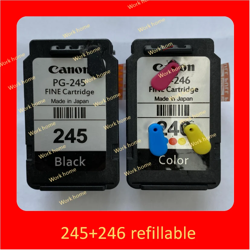 PG245 CL246 Ink Cartridge  Canon Printer PG 245 PG-245 CL 246 for Pixma iP2820 MX492 MG2924 MX492 MG2520 printer