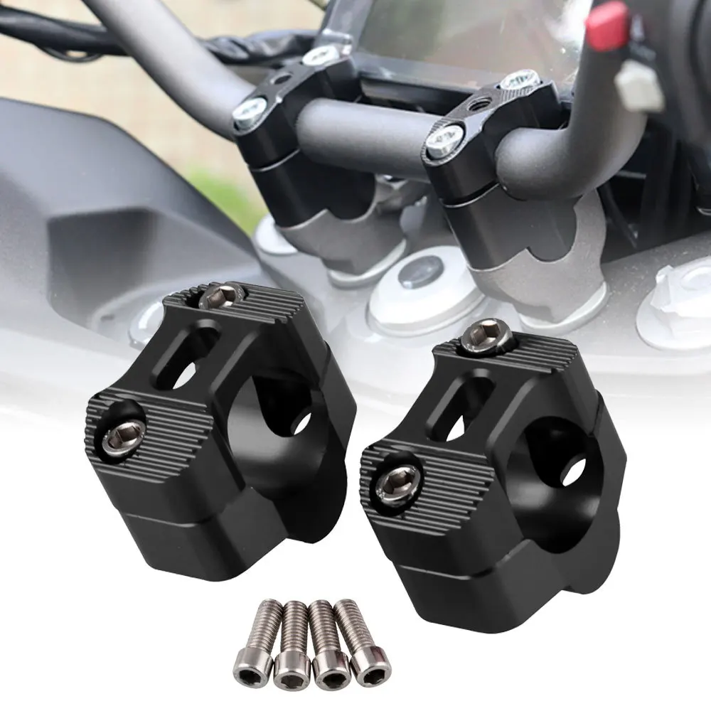 

Off Road Motorcycle Bar Clamps Handlebar Risers Adapter CNC 22mm 28mm for 7/8" 1-1/8 Pit Dirt Motorbike Accessories 2Pcs