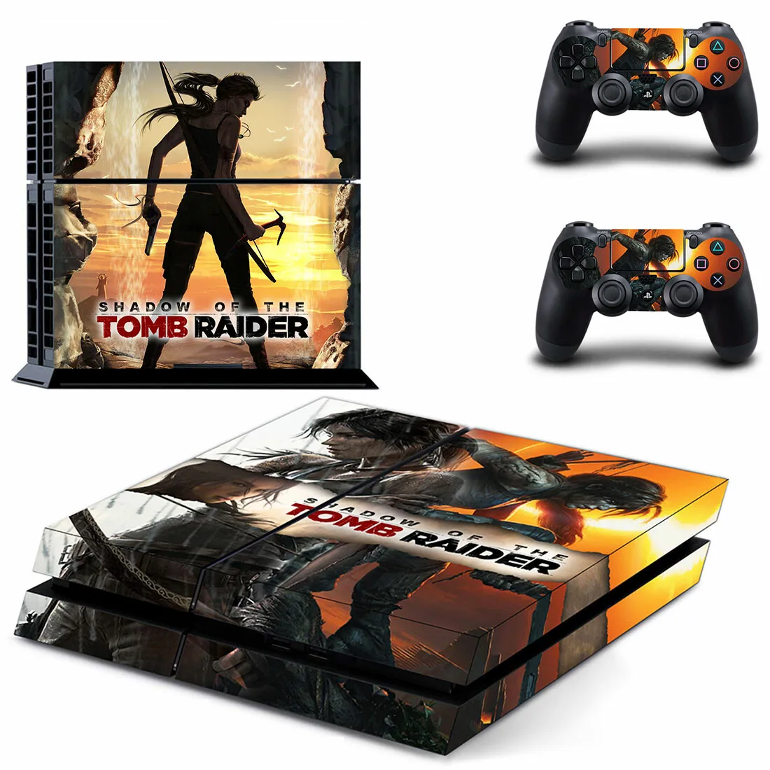 ملصقات PS4 من Tomb Raider ملصقات بلاي ستيشن 4 ملصقات الجلد لبلايستيشن 4 PS4 ووحدة التحكم جلود الفينيل