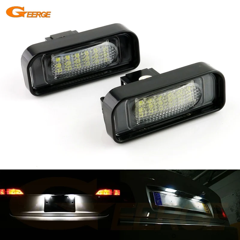 

For Mercedes Benz S Class W220 S430 S500 S600 S55 AMG 1999 - 2003 2004 2005 No Error Ultra Bright Led License Plate Lamp Light