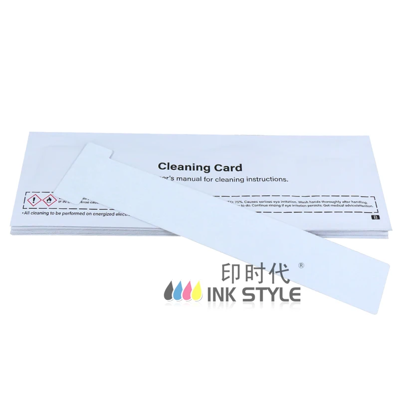 Pack of 10pcs ACL004 T Cleaning Cards for Evolis Primacy Zenius Elypso Badgy100 Badgy200 Card Printer