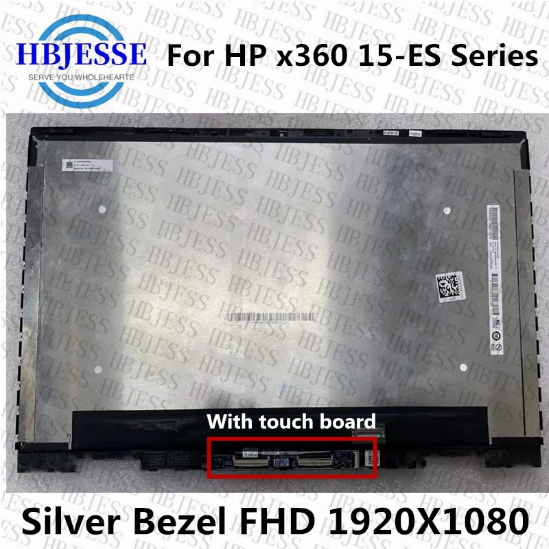 

15.6'' IPS LCD For HP ENVY x360 15-es 15-es0755ng FHD 1080P LCD Display Touch screen Digitizer Assembly replacement with frame