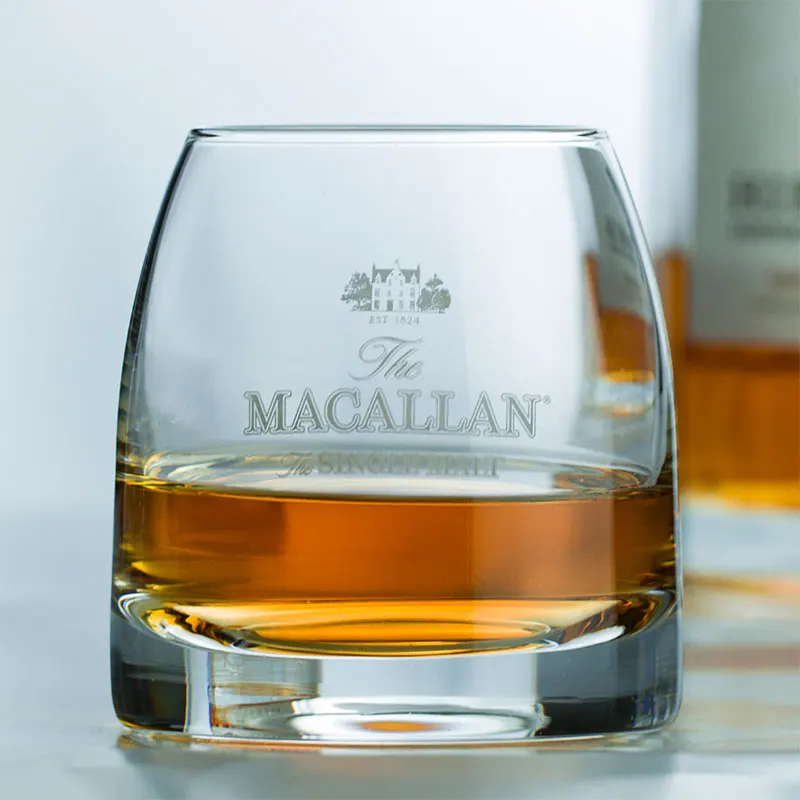 Chamvin Private Collection  Macallan Glass Whiskey Glass Single Malt Crystal Wine Tumbler Vodka Cognac Brandy Snifter Cup