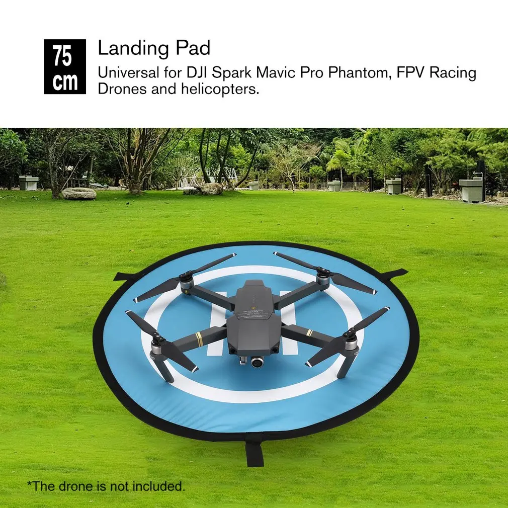 55cm 75cm 110cm Fast-fold Landing Pad Universal FPV Drone Parking Apron Pad For DJI Spark Mavic Pro Drone Phantom 4 accessories