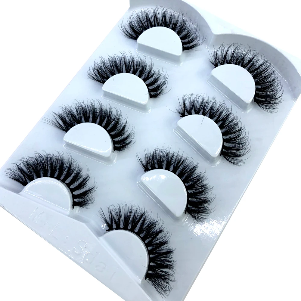 HBZGTLAD 4 Paar Natürliche Falsche Wimpern Lange 3D Nerzwimpern Wimpernverlängerung Nerzwimpern für Schönheit – Detail 18