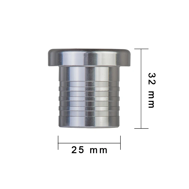 Válvula de descarga de aleación de aluminio, tapón de cierre de manguera de silicona, 10/12/14/16/18/20/22/25/34/38 Mm