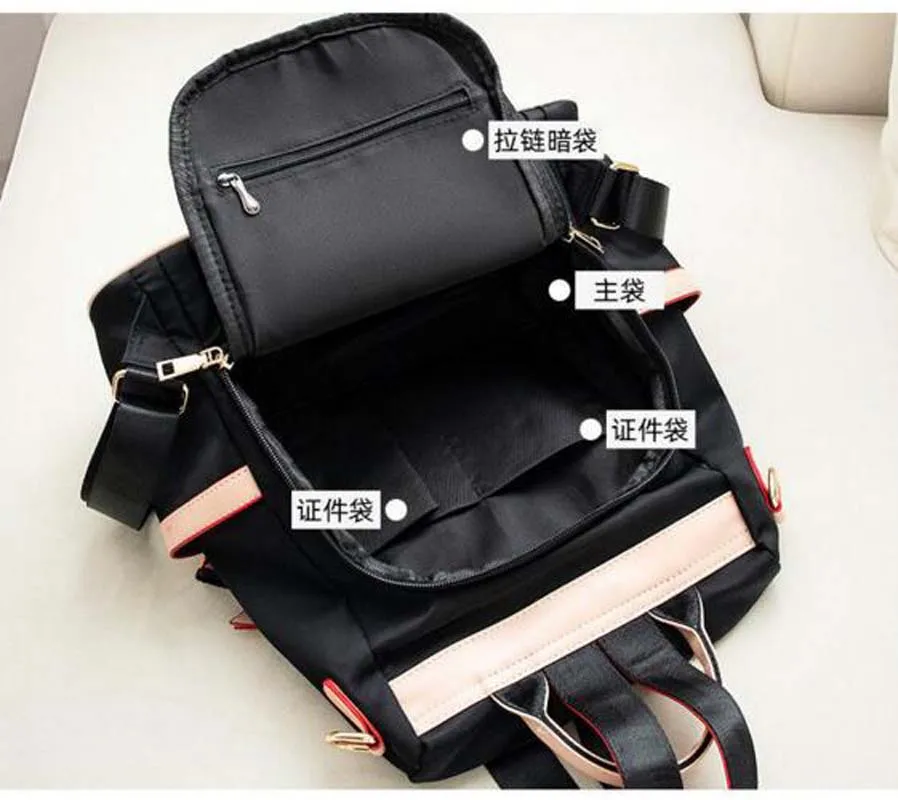 Hot Sale New Women Fashion Lovely Oxford Backpack Ladies Casual Patchwork School Bag Large Capacity Double Shoulder Travel Bags