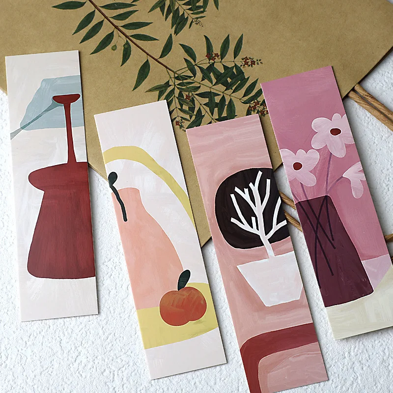 30 Pcs/Set The Warm Art Museum Series Paper Bookmark Abstract Oil Painting Book Holder Message Card Stationery